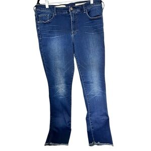 Pilcro and the Letterpress Blue Ankle Cropped Jeans sz 32